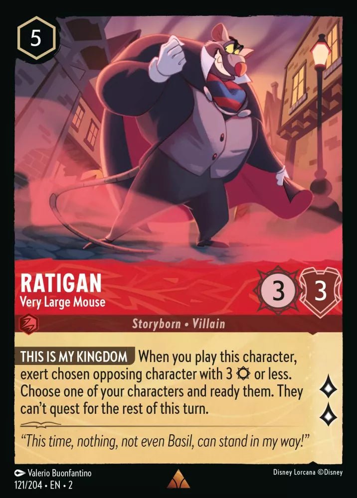 Disney Lorcana - [121/204][S2] - RATIGAN - Very Large Mouse ENG NON-FOIL [M/NM] - The Great Illuminary -