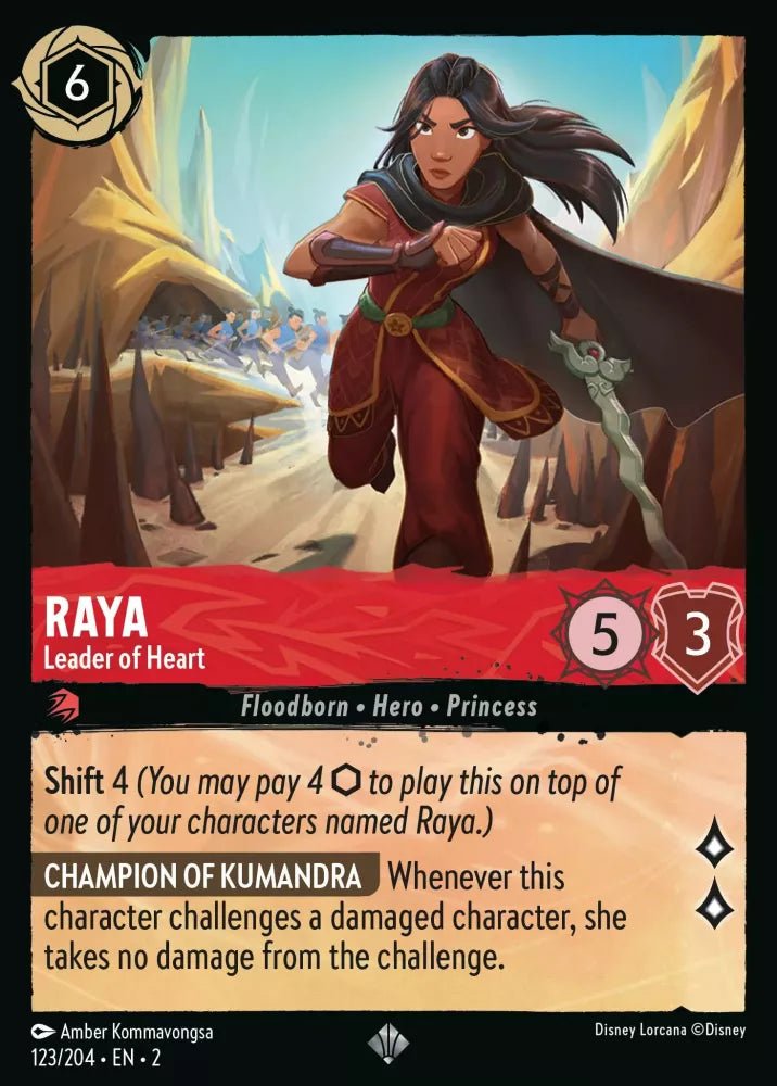Disney Lorcana - [123/204][S2] - RAYA - Leader of Heart ENG FOIL [M/NM] - The Great Illuminary -