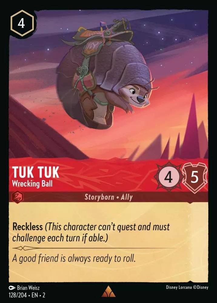 Disney Lorcana - [128/204][S2] - TUK TUK - Wrecking Ball ENG NON-FOIL [M/NM] - The Great Illuminary -