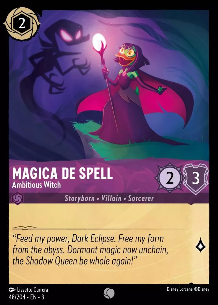 Disney Lorcana - [48/204][S3] - MAGICA DE SPELL - Ambitious Witch ENG NON-FOIL [M/NM] - The Great Illuminary -