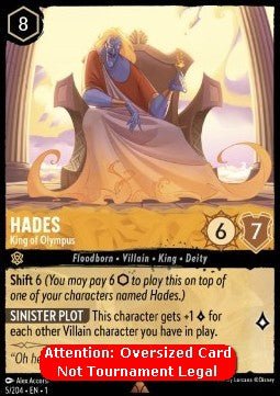 Disney Lorcana - Oversized Cards - The Great Illuminary Disney Lorcana - Oversized Cards - The Great Illuminary