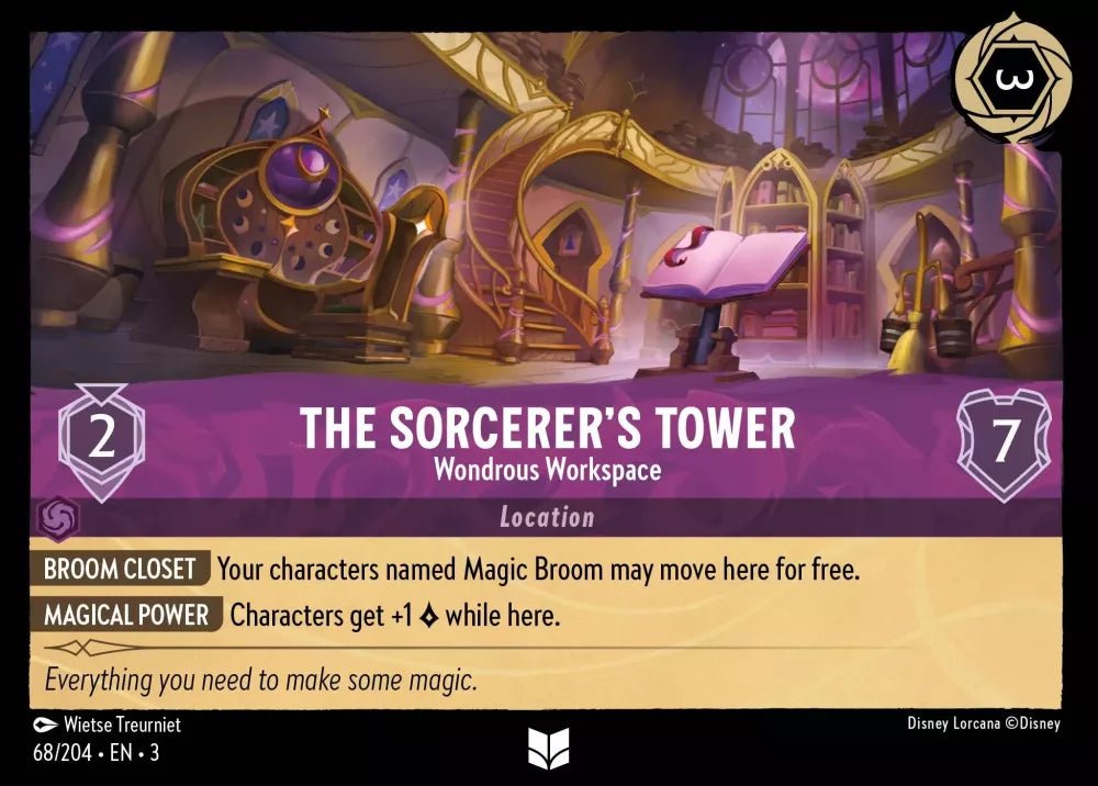 Disney Lorcana - [68/204][S3] - THE SORCERER'S TOWER - Wondrous Workspace ENG FOIL [M/NM] - The Great Illuminary -