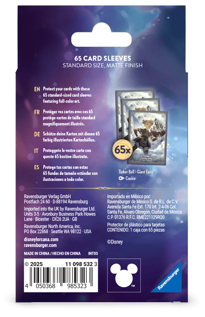 Disney Lorcana - Disney Lorcana TCG - Set 8 - Pre - Order - Sleeves B ENGELS - The Great Illuminary - 