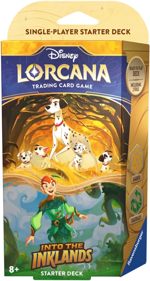 Disney Lorcana TCG - Into the Inklands Starter Deck Pongo & Peter Pan - The Great Illuminary Disney Lorcana TCG - Into the Inklands Starter Deck Pongo & Peter Pan - The Great Illuminary