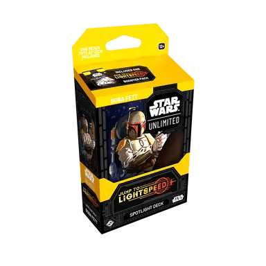 sw unlimited booster box SW Unlimited Jump to Lightspeed - Deck: Boba Fett ENGLISH